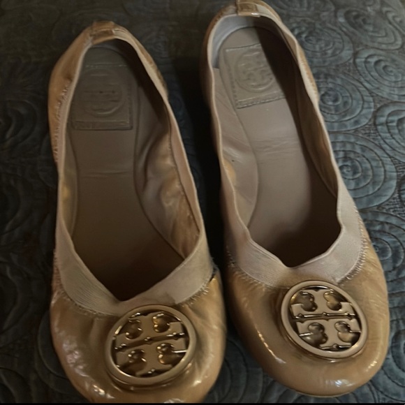 Tory Burch SOFT SCRUNCH BALLET shoes. Size 7. GUC. - Picture 3 of 4